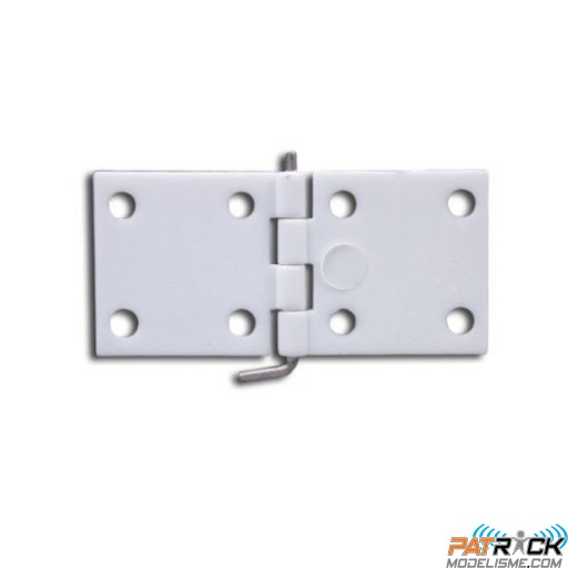Charnière en nylon montée 34 x 16 mm, 10 pièces