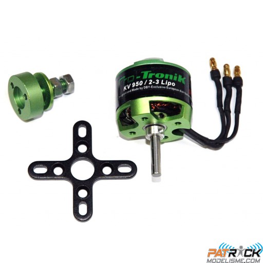 Moteur brushless Protronik DM2815 1100kv 350w LiPo 2s/3s