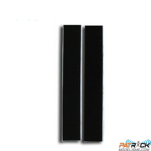 Velcro autocollant noir, long 20 cm/largeur 25mm