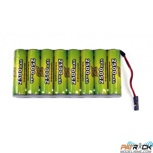 Accu NiMH A2pro Pack émetteur 9.6v prise uni -2500 mAh