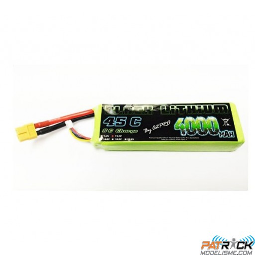 Accu LiPo Black Lithium 4000mAh 45C 3S XT60