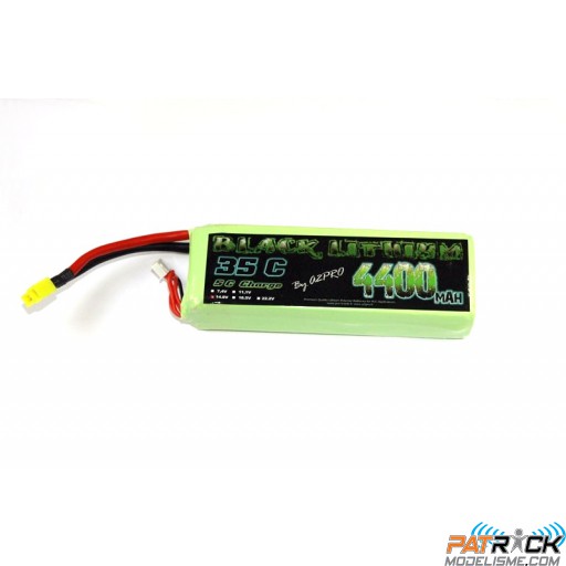 Accu LiPo Black Lithium 4400mAh 35C 4S (438 grs) Dean