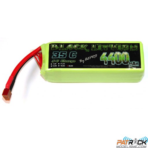 Accu LiPo Black Lithium 4400mAh 35C 6S (650g) Dean