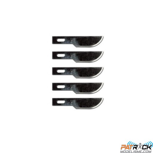 Lame courbée pour couteau scalpel ø8 (5 pcs)