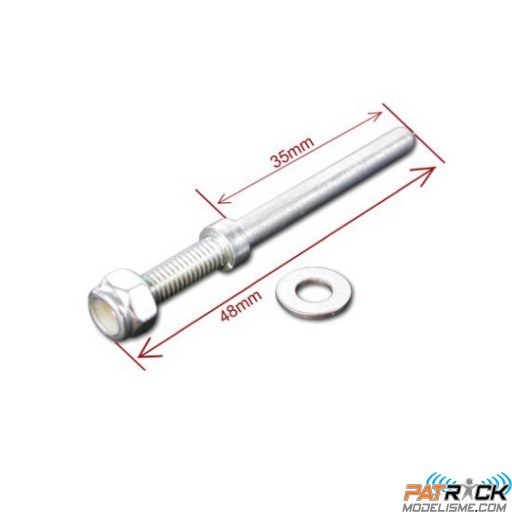 Axes de roues avion 4mm pour train alu  