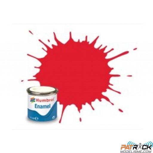 Peinture Humbrol Enamel 019 Rouge vermillon brillant 14ml