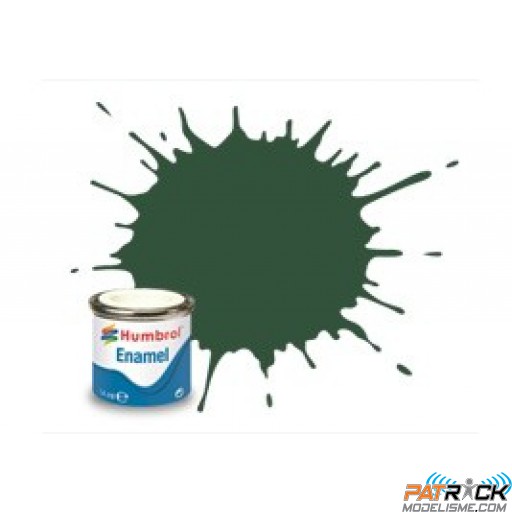 Peinture Humbrol Enamel 078 Vert cockpit mat 14ml 