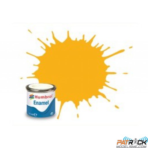 Peinture Humbrol Enamel 154 Jaune insigne mat 14ml