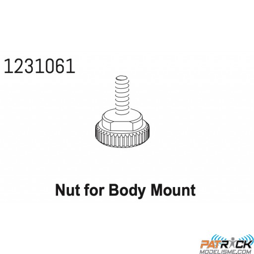 Vis de fixation carrosserie CR4.4 Absima