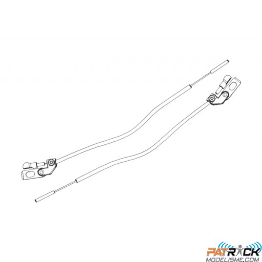Cables de commande de pont (2) Absima CR4.4