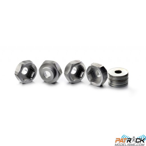 Adaptateurs de roue hexagonales en alu de 12 à 17mm