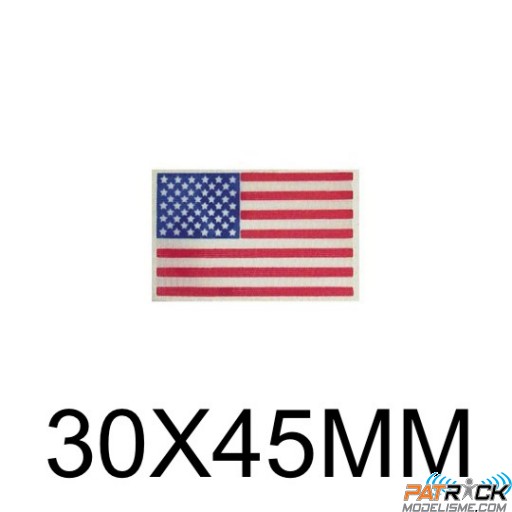Drapeau Pavillon USA 30x45mm (tissus)