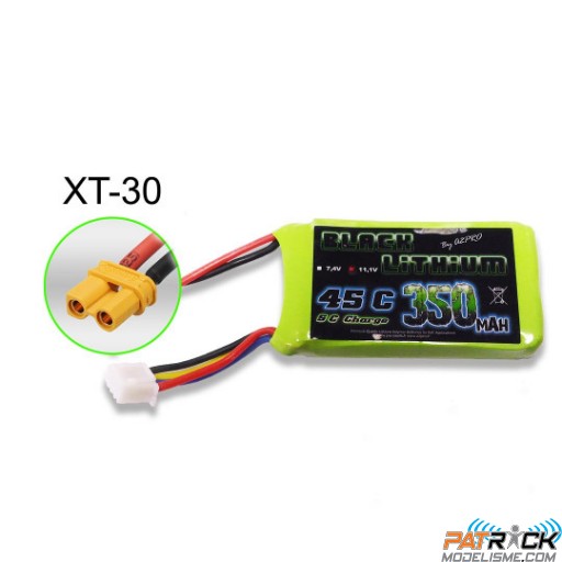 Accu LiPo Black Lithium 350 mAh 3S 45C XT-30