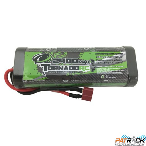 Accu NiMH TORNADO RC 7,2V 2400mAh DEAN