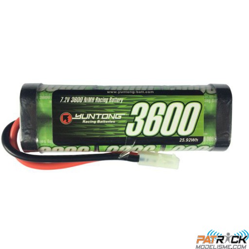 Accu NiMH TORNADO RC 7,2V 3600mAh Tamiya