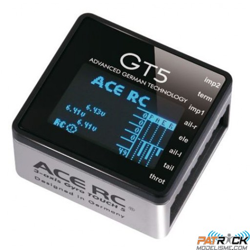 Gyroscope Flybarless GT5 Écran OLED