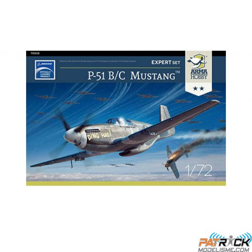 1/72e Arma Hobby P-51 B/C Mustang Expert Set