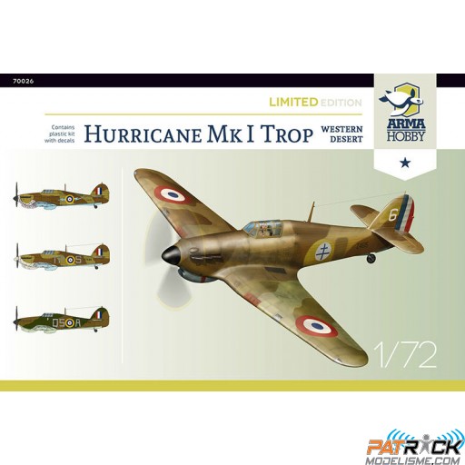 1/72e Arma Hobby Hurricane Mk I trop French Edition Limitée