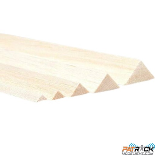 Baguette balsa triangulaire 8x8mm 1m