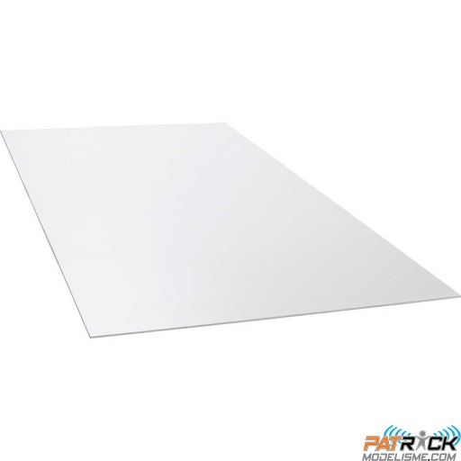 Feuille PVC transparente 500x300x1mm