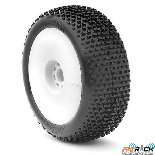 AKA Roues  jantes EVO blanche 1/8 BUGGY I-BEAM ULTRASOFT LONG LIFE (2)