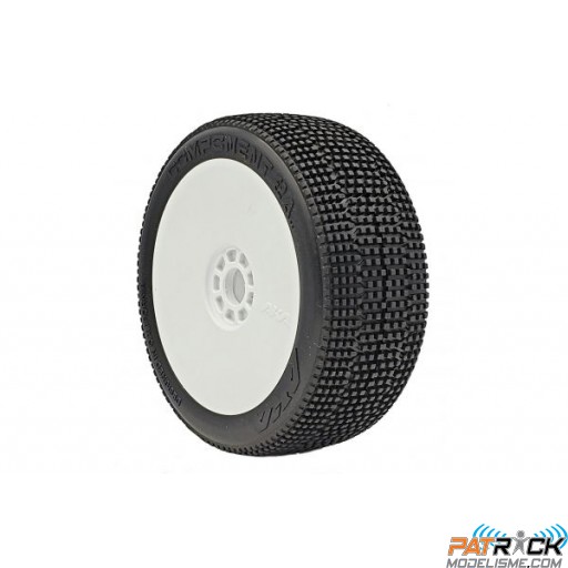 Pneus 1:8 Buggy AKA Component 2AB S-Soft Longwear sur jantes Evo (2)