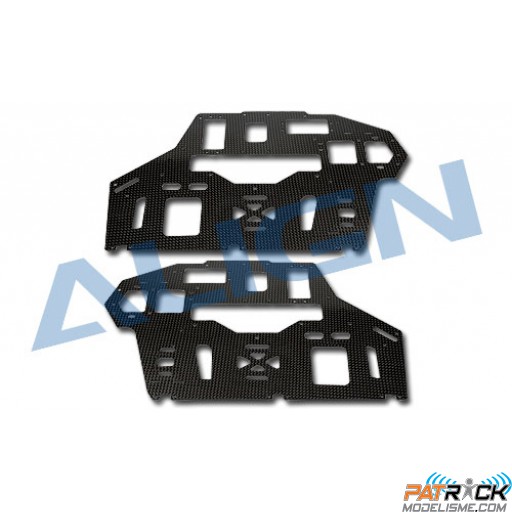 FLANC DE CHASSIS CARBONE 2.0mm - T-REX 550E