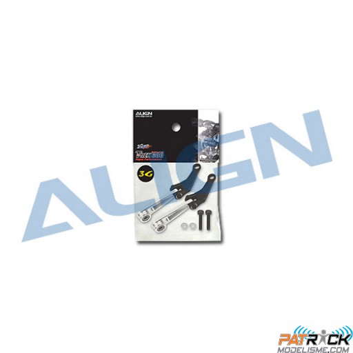 Bras de washout métal argent 3G - T-REX 550E/600E/600N