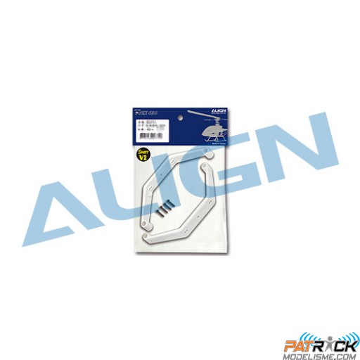 Arceaux de patins d'atterrissage BLANCS 4PCS – T-REX 450 SPORT/PRO/SPORT V2