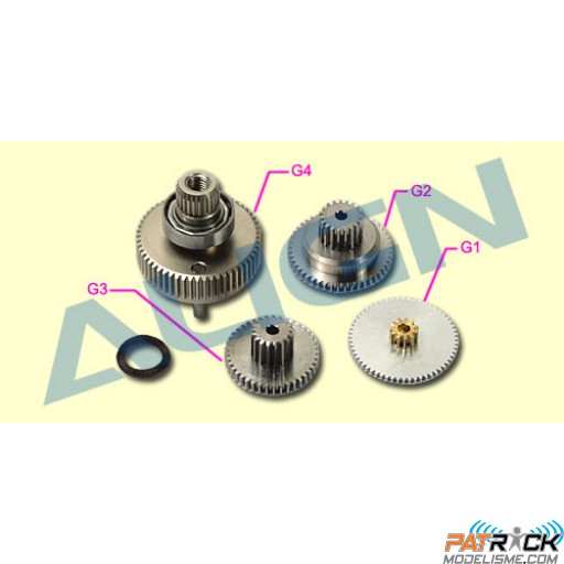 Pignons servo Align métal HSP61031 - DS610/620