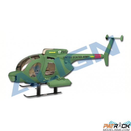 Fuselage Align 500D T-REX 450 Fibre ou mécanique classe 450 