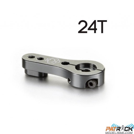 Palonnier de direction en alu 24 dents Gris