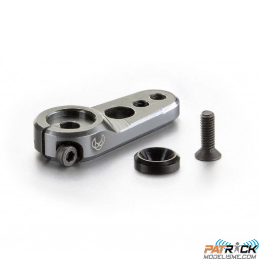 Palonnier de direction en alu 25 dents Gris court