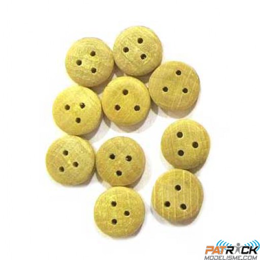 Cap de mouton en buis, diam 3mm 10 pièces