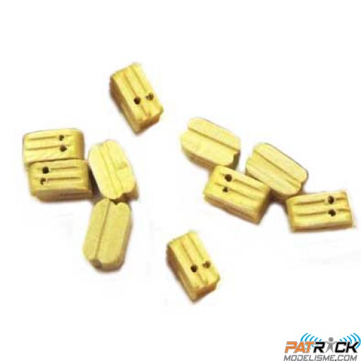 Poulie double en buis, diam 7mm 10 pièces