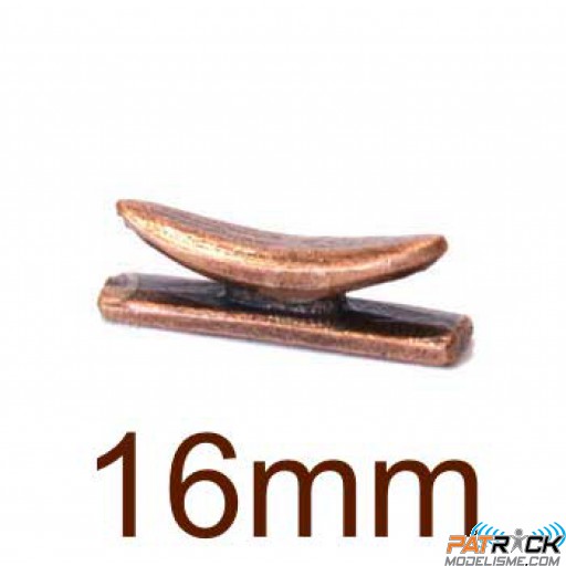 Taquet en métal 16 mm de long pièce