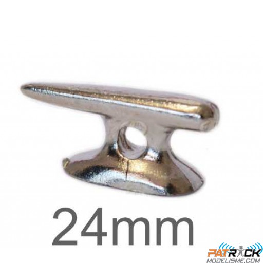 Taquet nickelé percé 24mm de long pièce