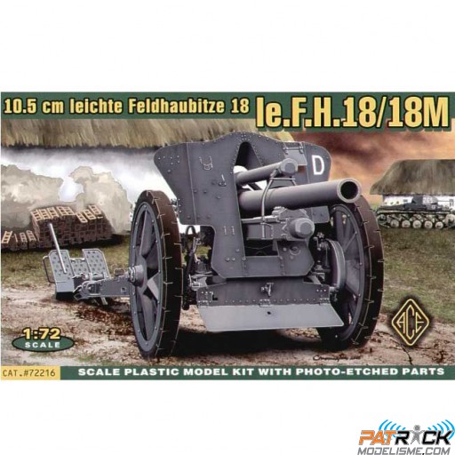 1/72e Ace Models Canon allemand le F.H 18/18M 10,5cm