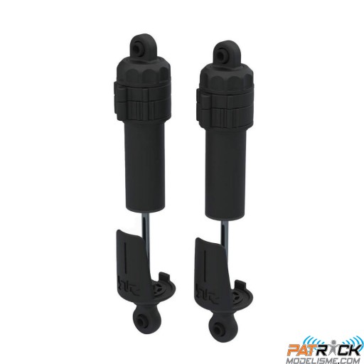 Jeu d'amortisseurs arrière 11mm, long 109mm, Piston 2x1.3mm , Huile 500cSt Arrma