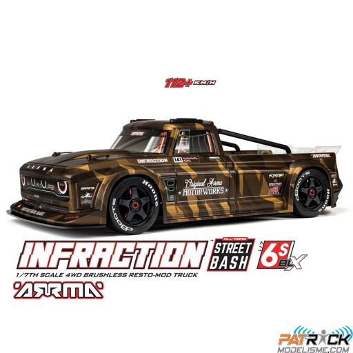 Arrma INFRACTION 6S BLX Street Bash 4WD AVC 1/7 RTR