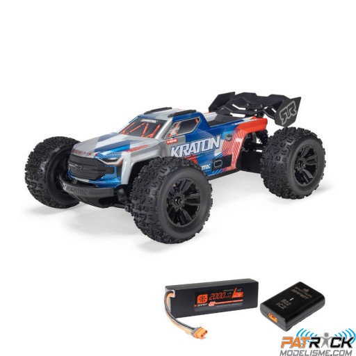 Arrma MINI KRATON 3S DSC 4X4 RTR Rouge/Bleu 1/16e PRE-COMMANDE