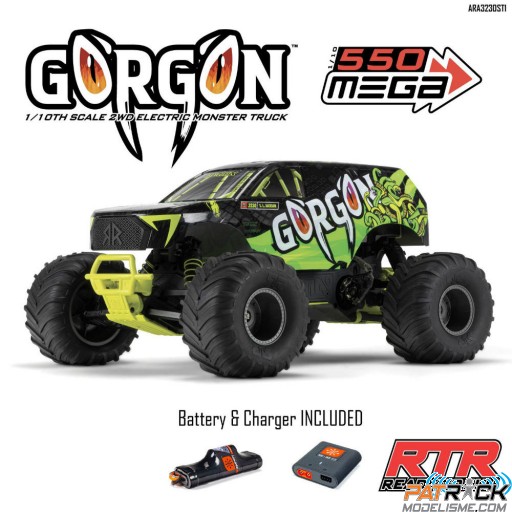 Arrma 1/10 GORGON 4X2 MEGA 550 Jaune RTR