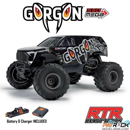 Arrma 1/10 GORGON 4X2 MEGA 550 Gunmetal RTR SUR-COMMANDE