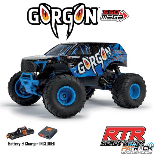 Arrma 1/10 GORGON 4X2 MEGA 550 Bleu RTR