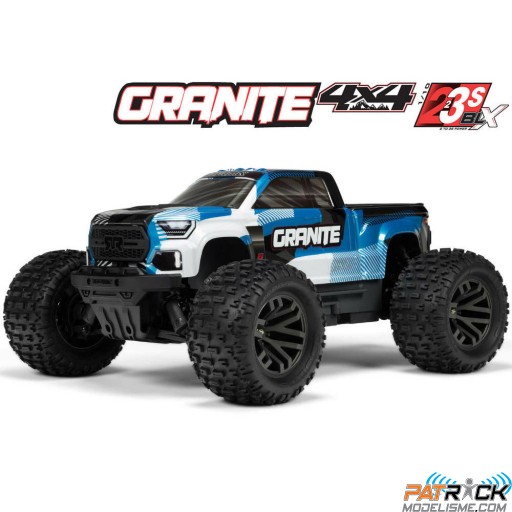 Arrma Granite 223S DSC 4X4 Bleu 1/10e - Prêt à rouler