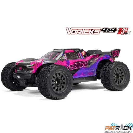 Arrma Vorteks 223S DSC 4X4 RTR Rose 1/10e - Prêt à rouler SUR-COMMANDE