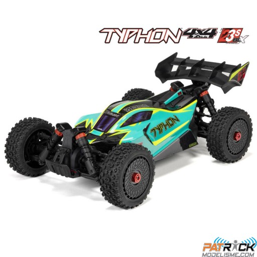 Arrma Buggy TYPHON 223S Brushless DSC 4X4 RTR 1/8e Vert