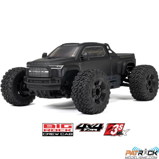 Arrma Big Rock 223S DSC 4WD Noir 1/10e - Prêt à rouler SUR-COMMANDE