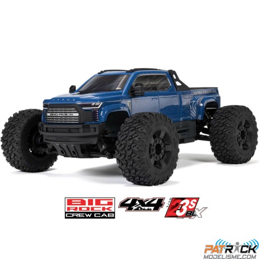 Arrma Big Rock 223S DSC 4WD Bleu 1/10e - Prêt à rouler SUR-COMMANDE