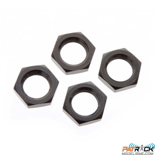Ecrou de roue aluminium 17mm noir (x4) - Arrma